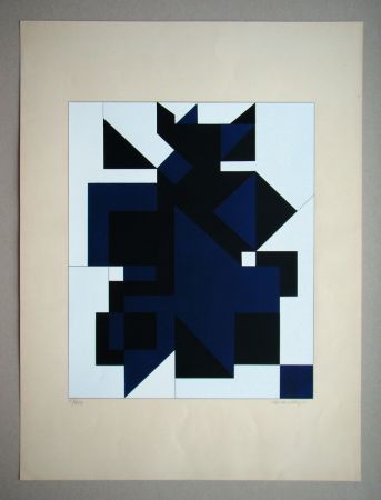 Screenprint Vasarely - Utica