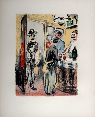 Lithograph Van Dongen - Utrillo… Litrillo… Deux êtres luttaient en lui, 1949