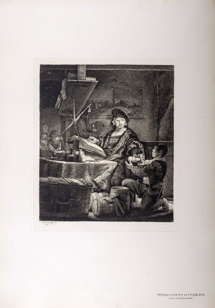 Rotogravure Rembrandt - Uytenbogaert dit Le Peseur d'Or