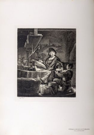 Rotogravure Rembrandt - Uytenbogaert dit Le Peseur d'Or