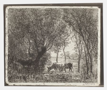 No Technical Daubigny - Vaches sous Bois (Cows in the Woods, Cows under Trees)