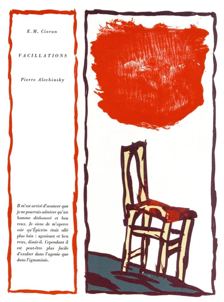 Illustrated Book Alechinsky - Vacillations