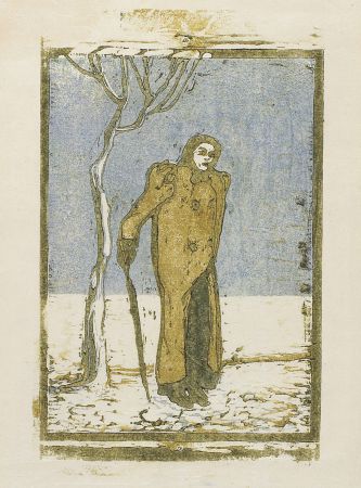 Woodcut Tappert - Vagabundin (Female Vagabond)