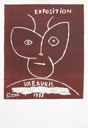 Linocut Picasso - Vallauris 55