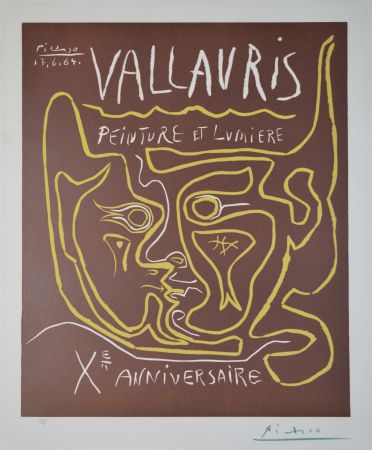 Linocut Picasso - Vallauris Exhibition - B1850