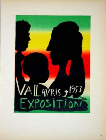 Lithograph Picasso - Vallauris Exposition 1953