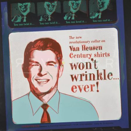 Screenprint Warhol - Van Heusen (Ronald Regan)
