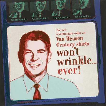 Screenprint Warhol - Van Heusen (Ronald Regan)