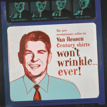 Screenprint Warhol - Van Heusen (Ronald Regan) (FS II.356)