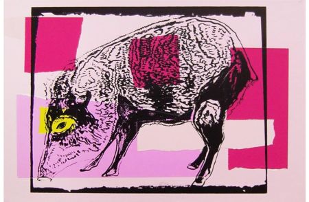 Screenprint Warhol - Vanishing Animals: Giant Chaco Peccary