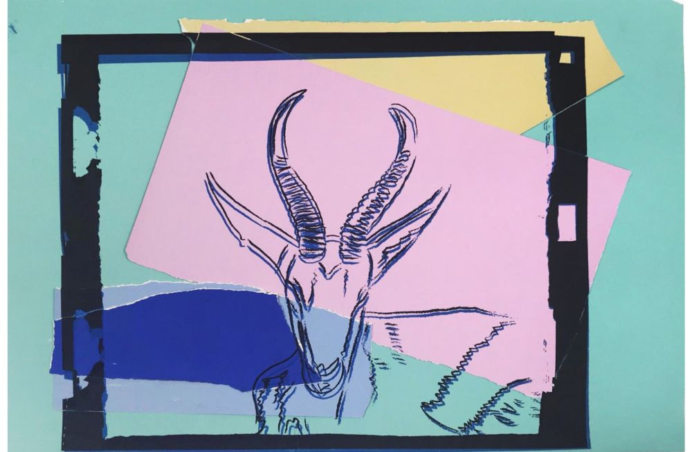 Screenprint Warhol - Vanishing Animals: Sommering Gazelle