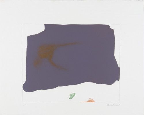 Lithograph Frankenthaler - Variation II on Mauve Corner