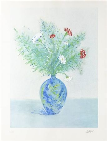 Lithograph Liloni - Vaso di fiori 