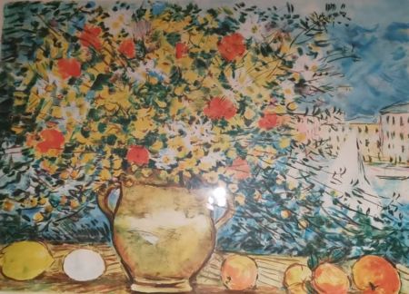 Lithograph Cascella - Vaso di fiori