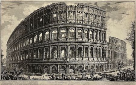 Engraving Piranesi - Veduta dell' Anfiteatro Flavio, detto il Colosseo