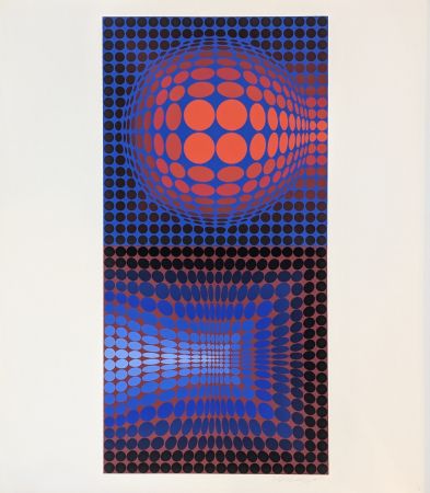 Screenprint Vasarely - Vega Pauk 