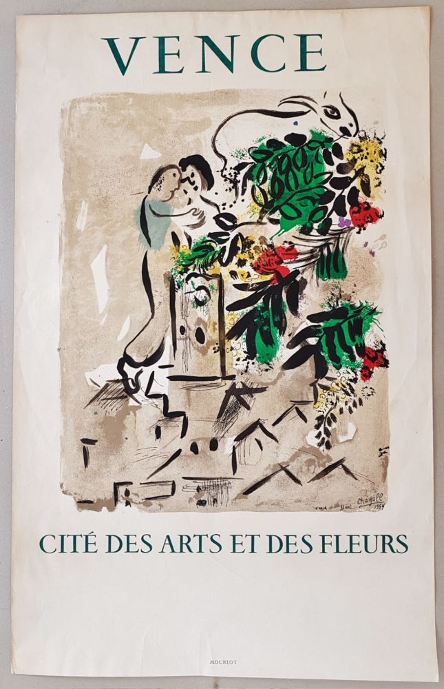 Lithograph Chagall - Vence Cite des Arts et des Fleurs