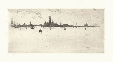 Etching Pennell - Venice from the Sea