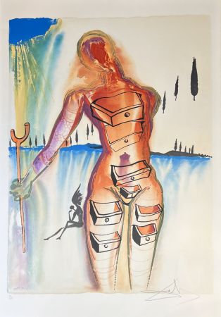 Lithograph Dali - Venus aux tiroirs