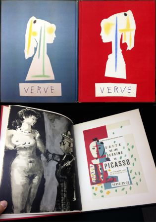 Illustrated Book Picasso - VERVE N° 29-30. Suite de 180 dessins de Picasso (The Human Comedy. 1954)