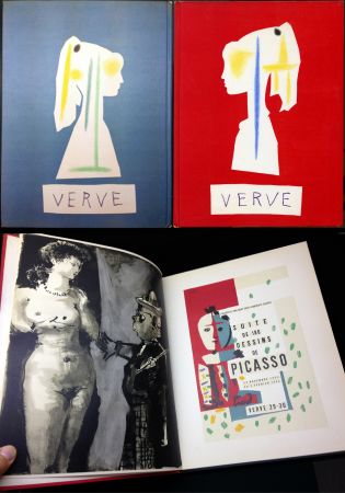 Illustrated Book Picasso - VERVE N° 29-30. Vallauris, suite de 180 dessins de Picasso (The Human Comedy. 1954)