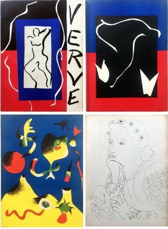 Illustrated Book Matisse - VERVE Vol. I n° 1. (couverture de Matisse). 