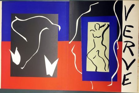 Lithograph Matisse - VERVE Vol. I n° 1. COUVERTURE À PLAT À GRANDES MARGES