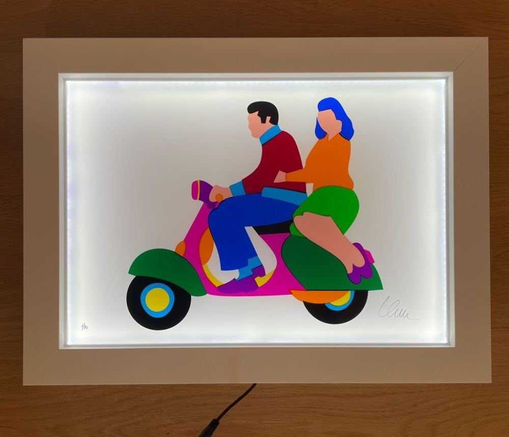 Screenprint Lodola - Vespa In Love (PVC)