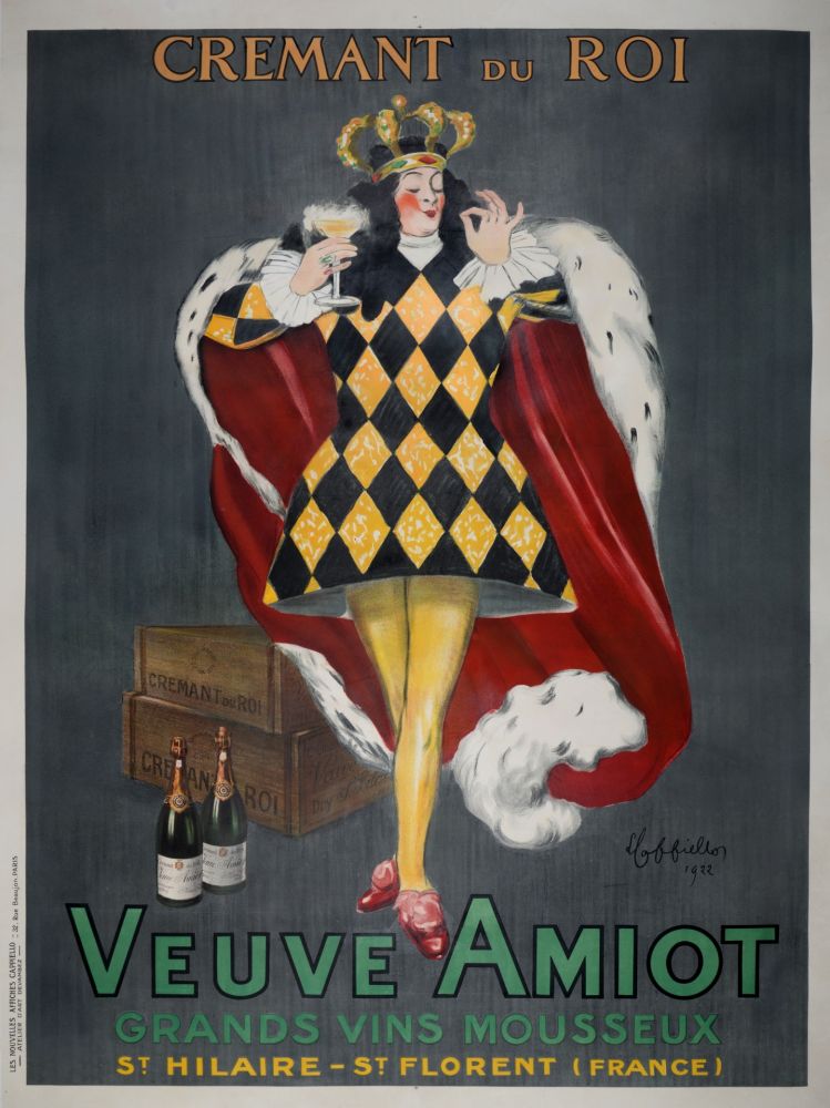 Poster Cappiello - Veuve Amiot / Crémant du Roi.