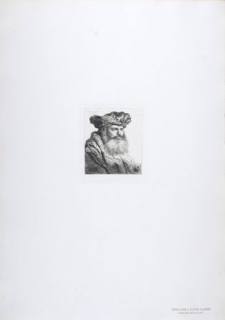 Rotogravure Rembrandt - Vieillard a barbe carrée