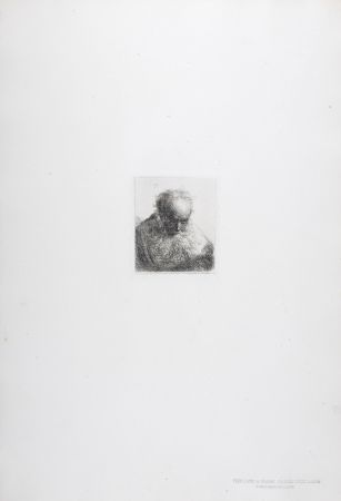 Rotogravure Rembrandt - Vieillard a barbe carrée fort large