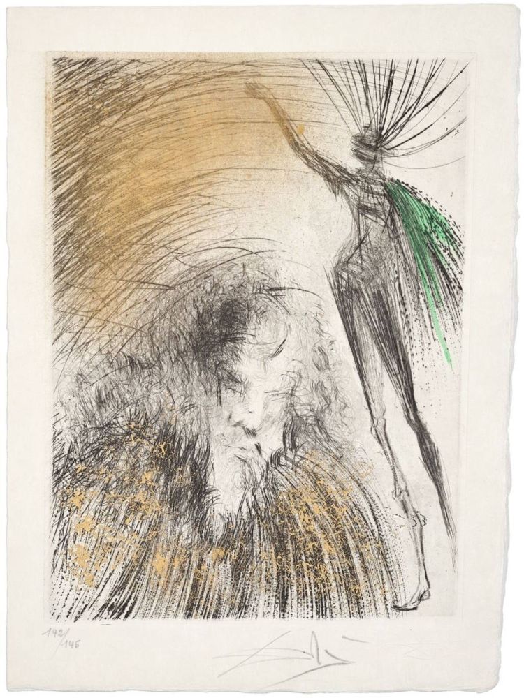 Drypoint Dali - Vieux Faust (Old Faust)