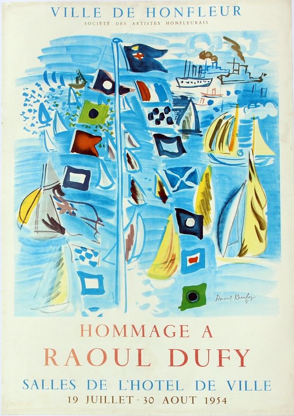 Poster Dufy - Ville de Honfleur