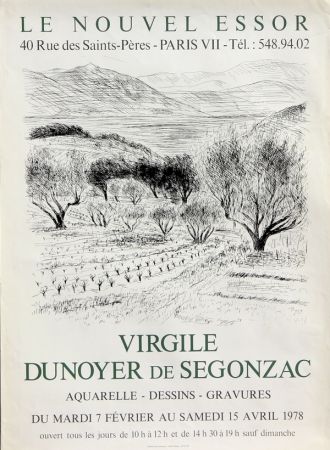 Lithograph De Segonzac - Virgile