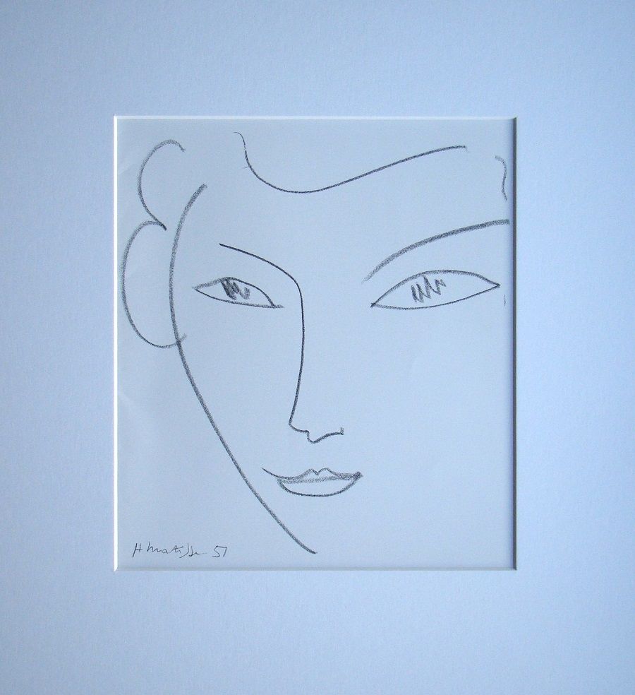 Lithograph Matisse - Visage