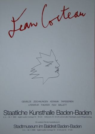 Poster Cocteau - Visage