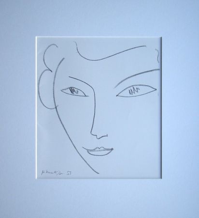 Lithograph Matisse - Visage