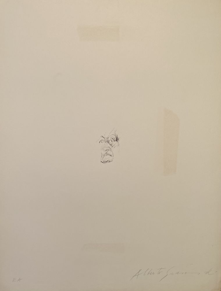Lithograph Giacometti - Visage de la mère