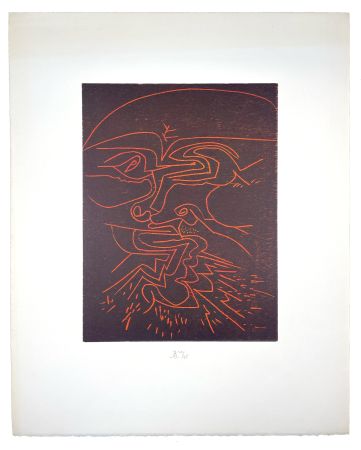 Woodcut Müller - VISAGE IV