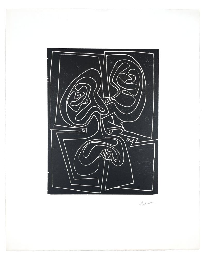 Woodcut Müller - VISAGE VI