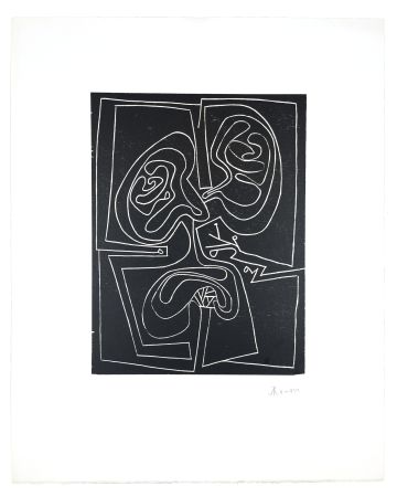 Woodcut Müller - VISAGE VI
