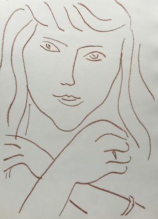 Lithograph Matisse - Visages IV