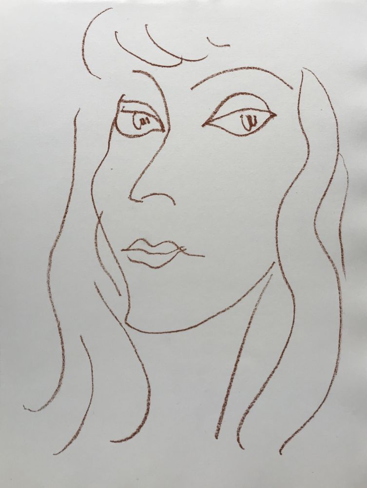 Lithograph Matisse - Visages V