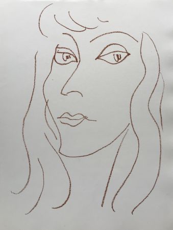 Lithograph Matisse - Visages V