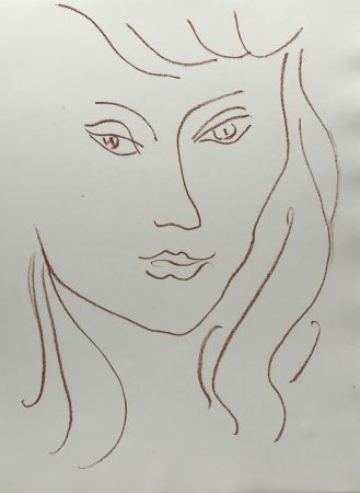Lithograph Matisse - Visages VI