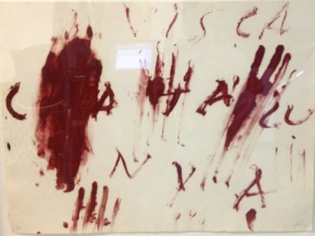 Etching Tàpies - Visca Catalunya