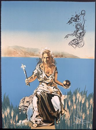 Lithograph Dali - Vision Surrealiste Coronation of Gala
