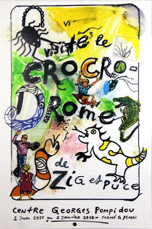 Poster De Saint Phalle - Visitez Le Crocrodome  De Zig et Puce