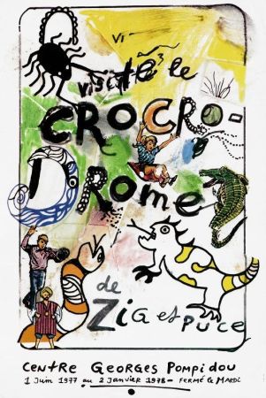 Poster De Saint Phalle - Visitez le crocrodrome de Zig et Puce