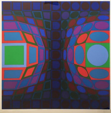 Screenprint Vasarely - Viva